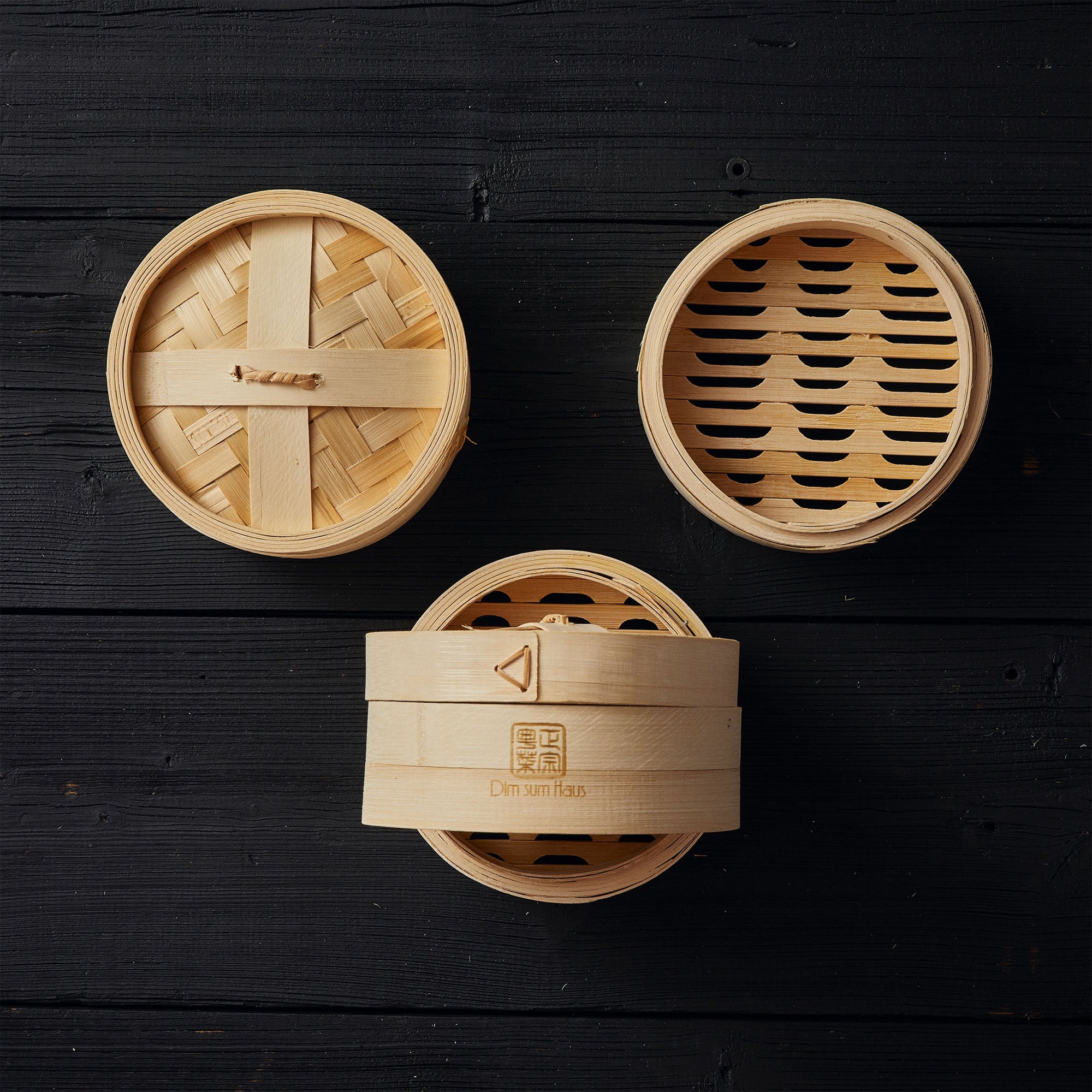 Traditioneller Bambuskorb Für Asiatische Küche Bambus Dampfgarer (8 Zoll)  Mit 2 Tellern & Stäbchen – Bio, Für Dim Sum, Gemüse, Fisch Dim Sum  Dampfgarer Bio
